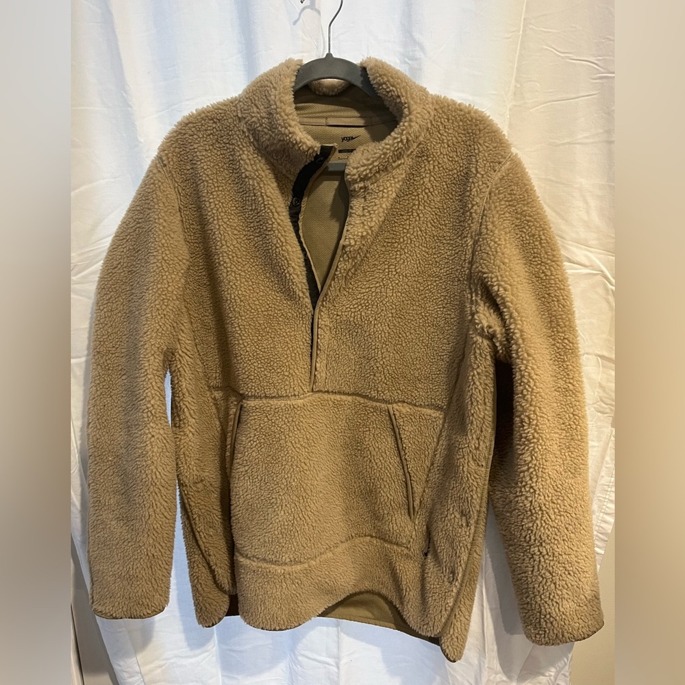 Men's Tan Sherpa Sweatershirt /Coat